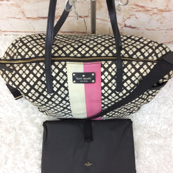 kate spade Handbags - Kate Spade signature print Classic Spade diaperbag